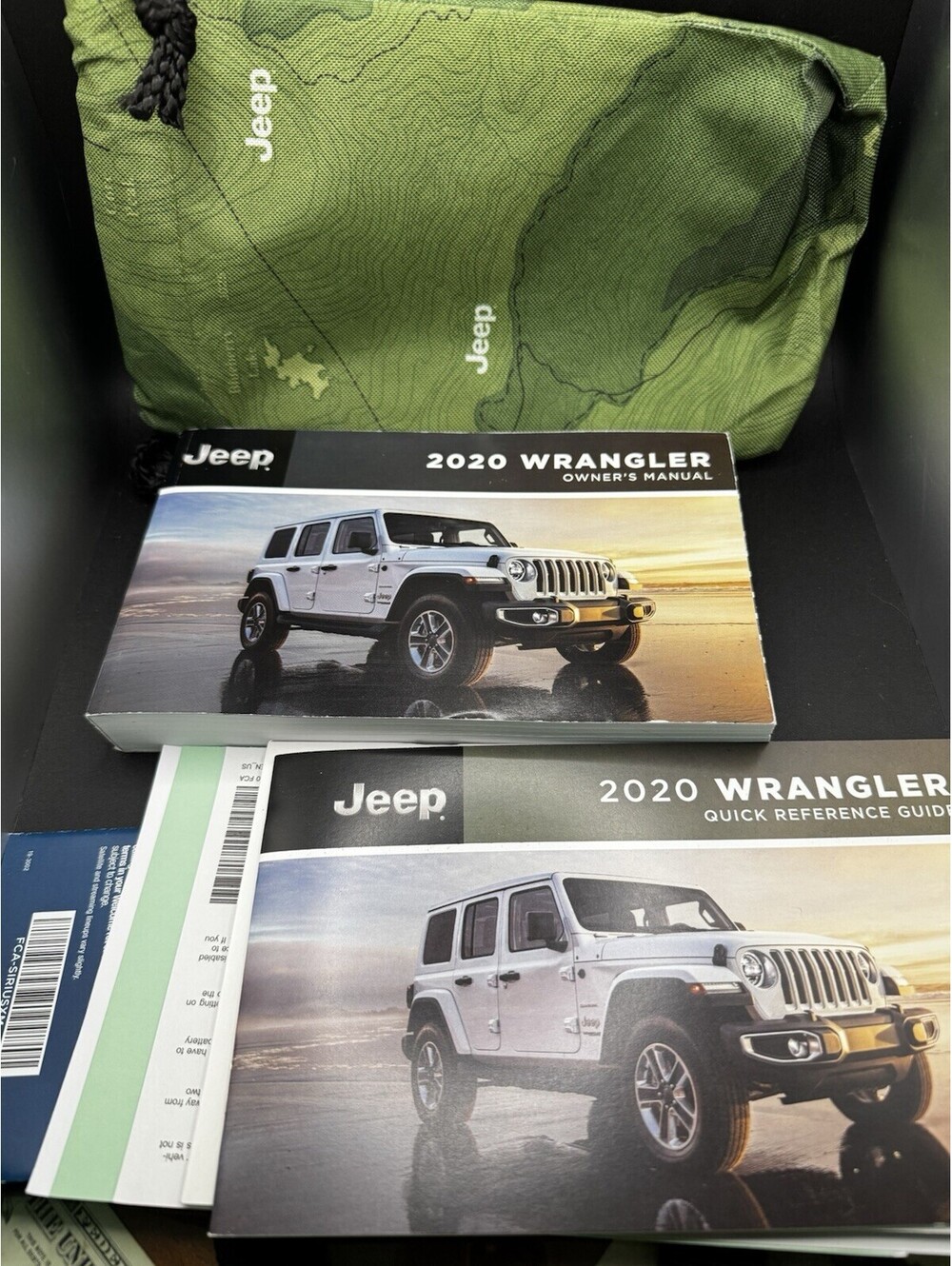 2020 Jeep Wrangler Owner’s Manual With Bag